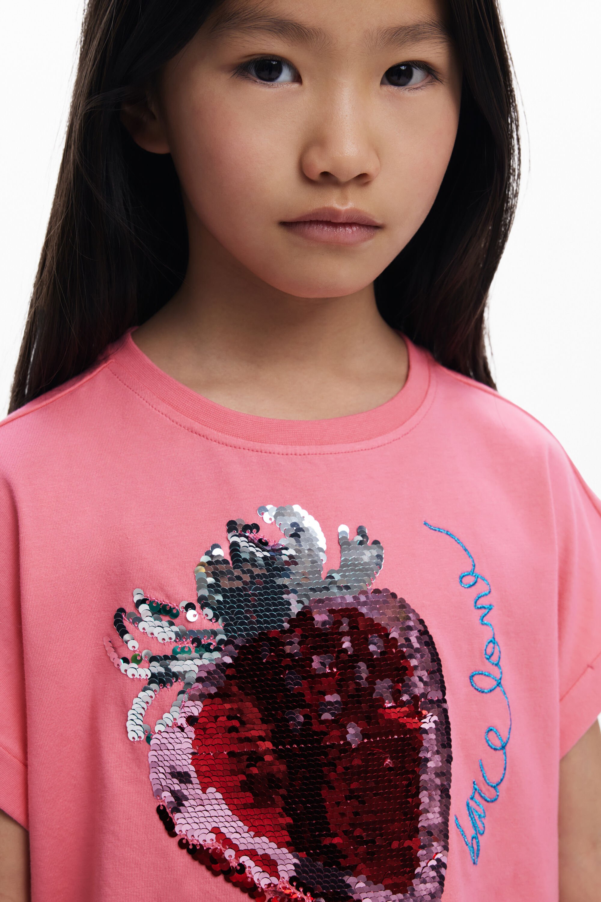 【未使用タグ付】Desigual ドッキング パーカー スパンコール ハイネックTシャツ 馬 女性用 I Desigual.com