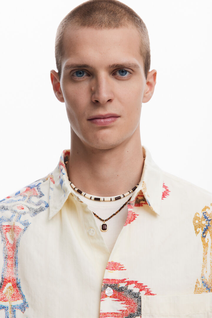 Ethnic long-sleeve shirt | Desigual