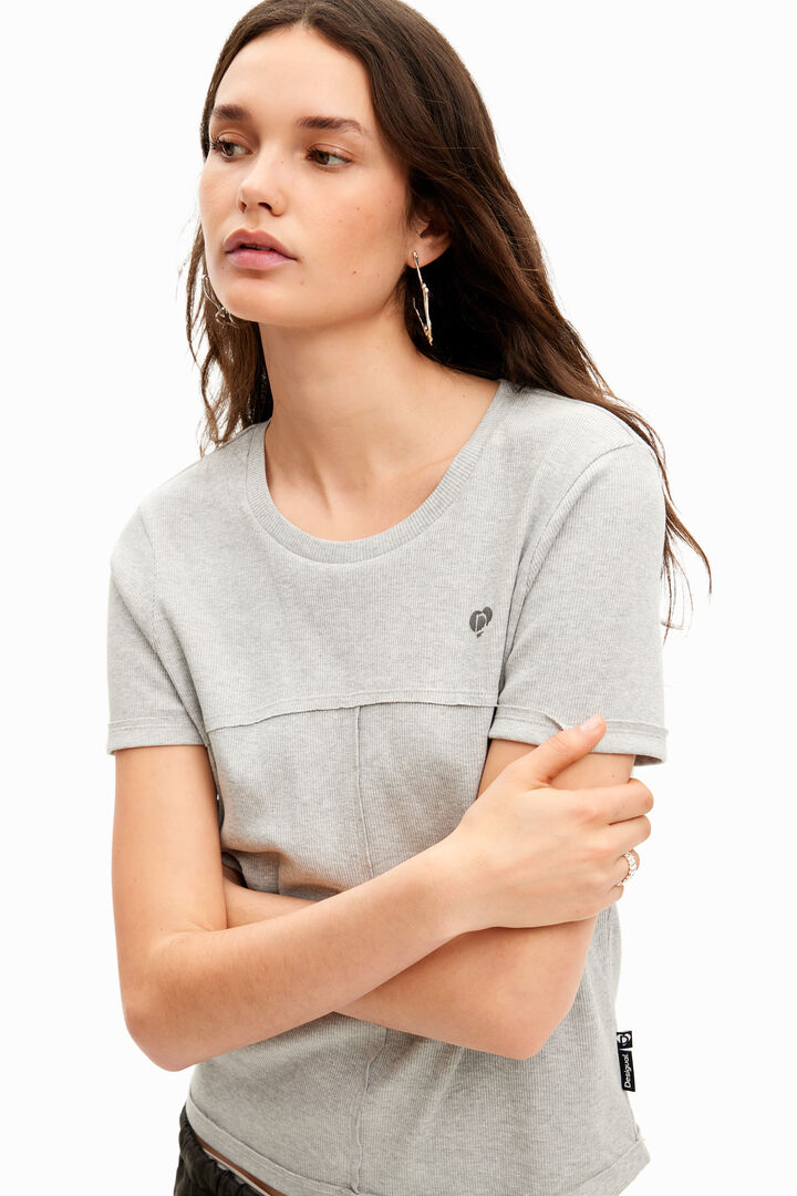 T-shirt patchwork coutures | Desigual