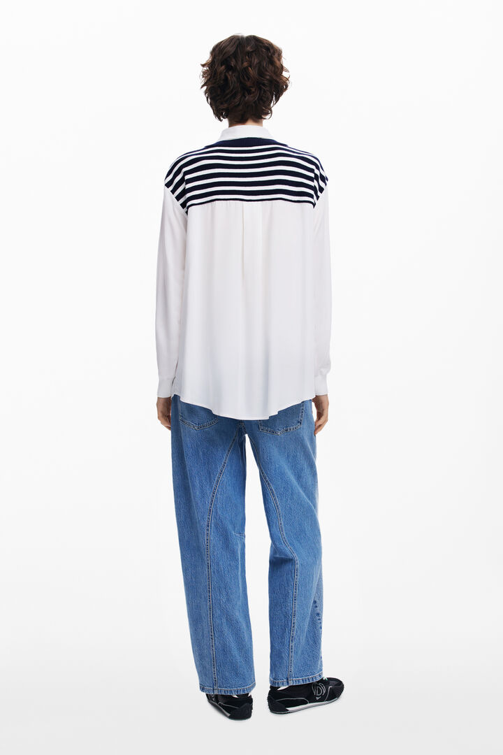 Camisa efecto chaleco | Desigual
