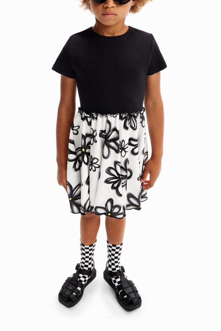 Combination floral dress | Desigual