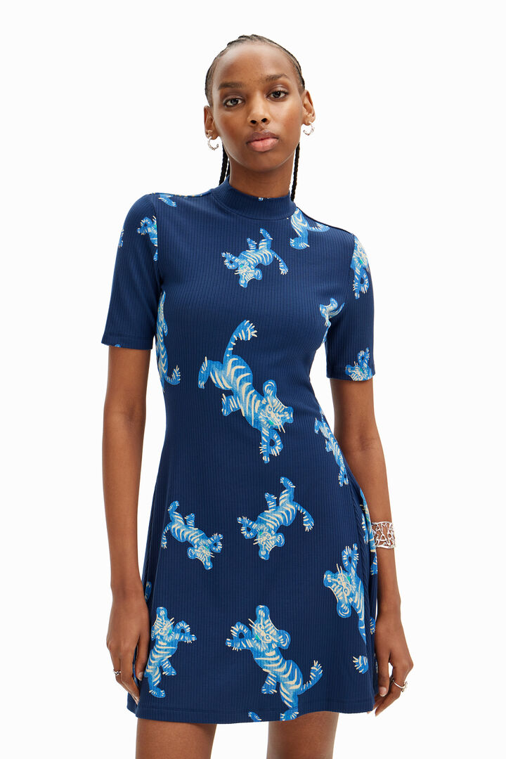 M. Christian Lacroix short tiger dress | Desigual