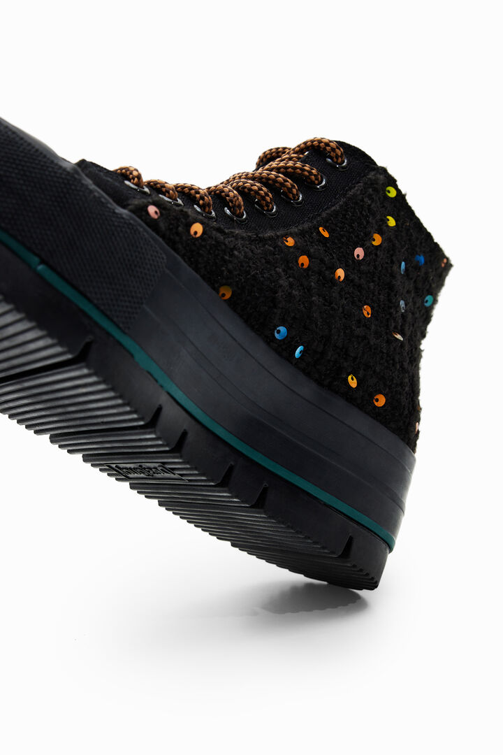 Sneakers altas plataforma pelo | Desigual