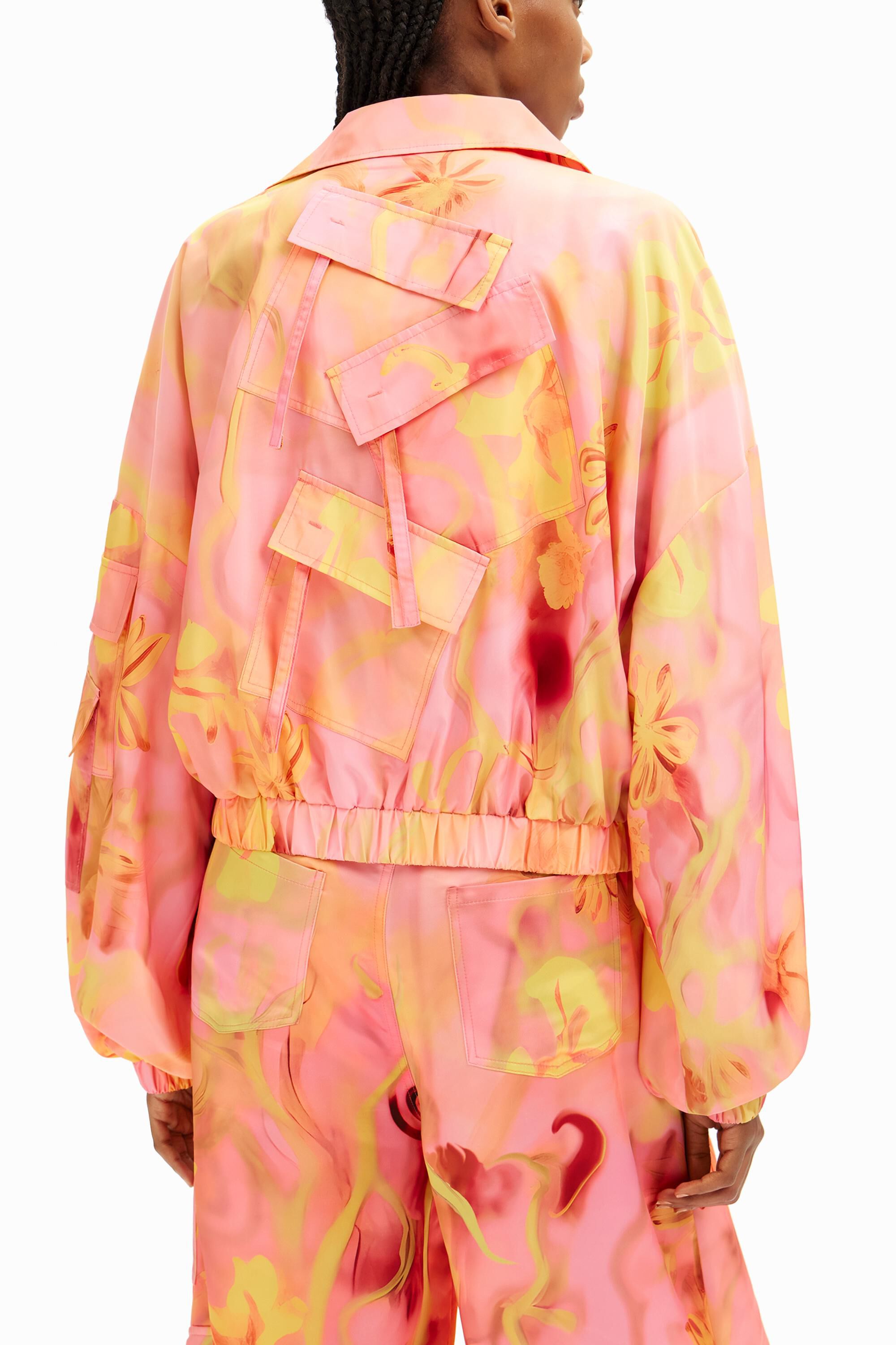 Collina Strada floral oversize jacket women's | Desigual.com