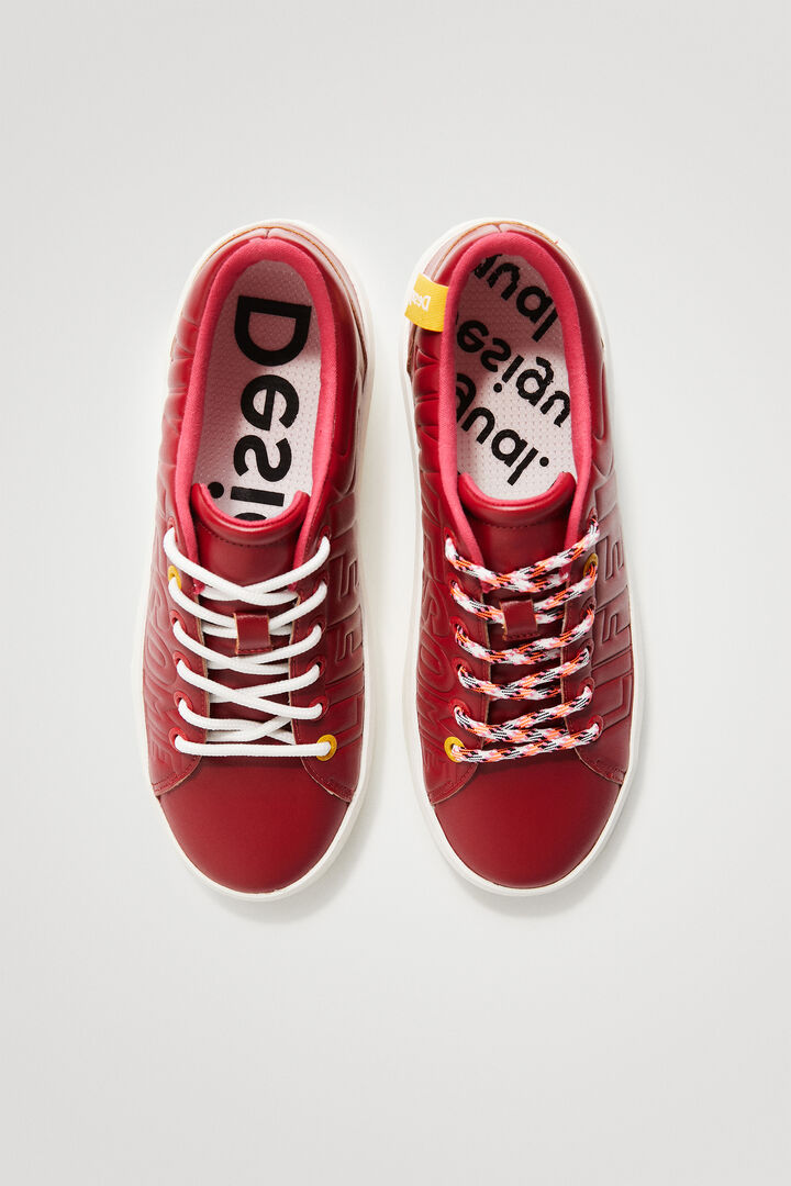 Feliratos piros tornacipő | Desigual