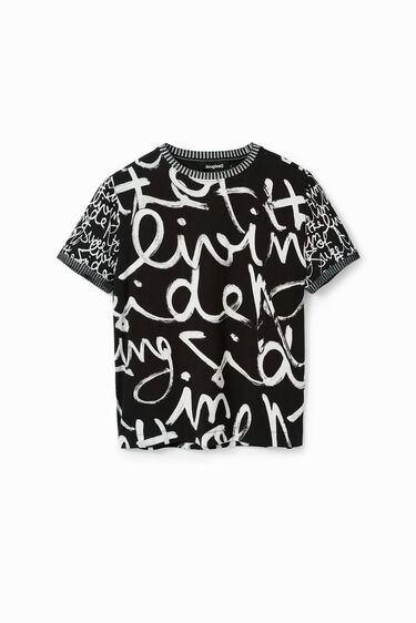 Contrasting message T-shirt | Desigual