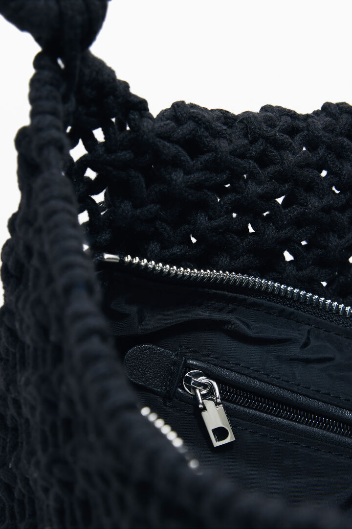 Medium crochet crossbody bag | Desigual