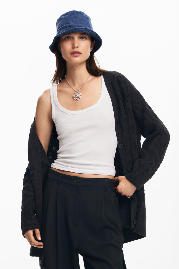 Cardigan oversize a maglia | Desigual