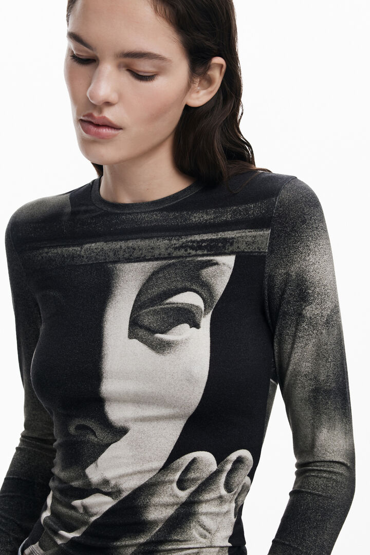 Camiseta de manga longa escultura | Desigual