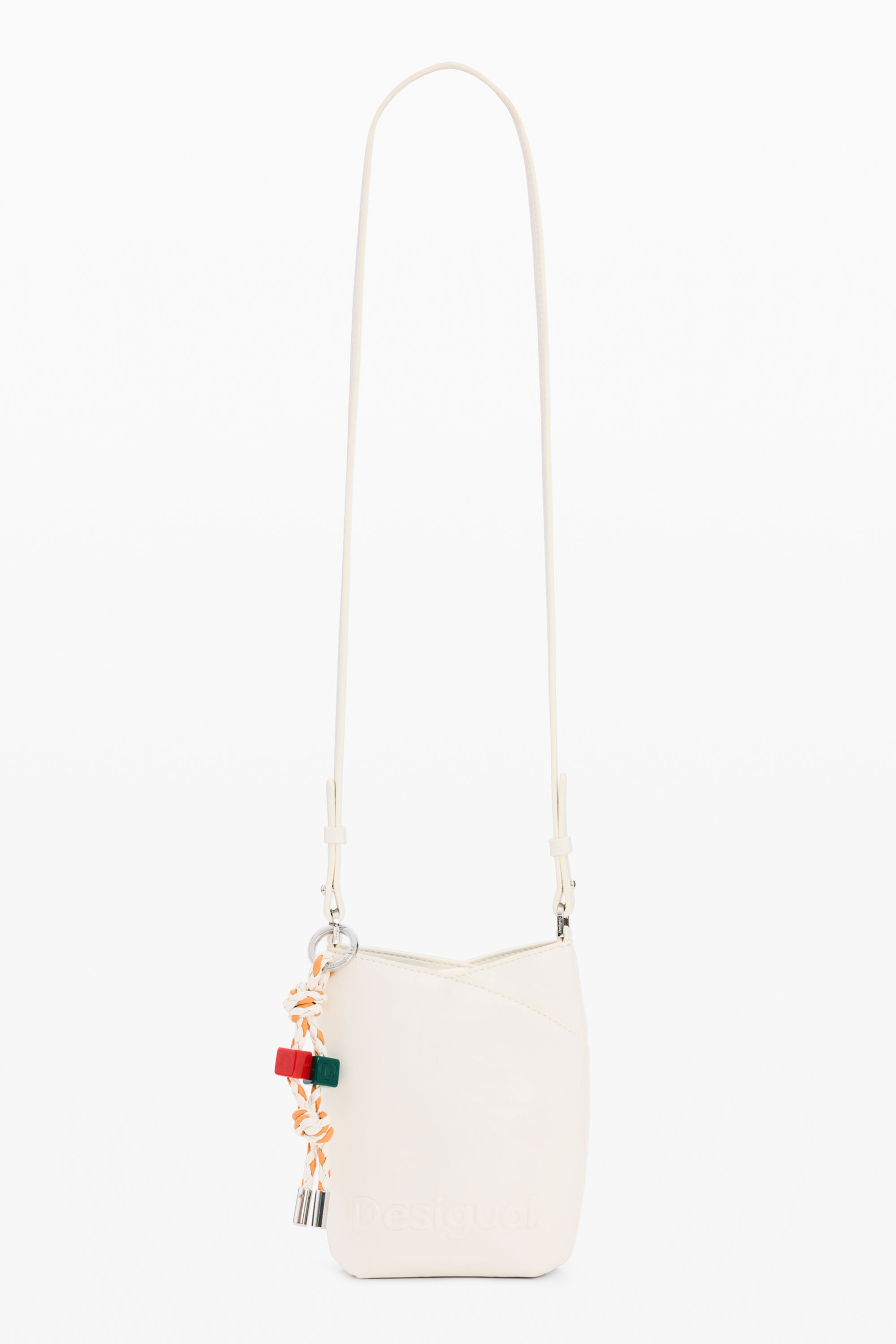 Desigual, Große umhängetasche charms, Damen, Polyurethan, Weiß, U