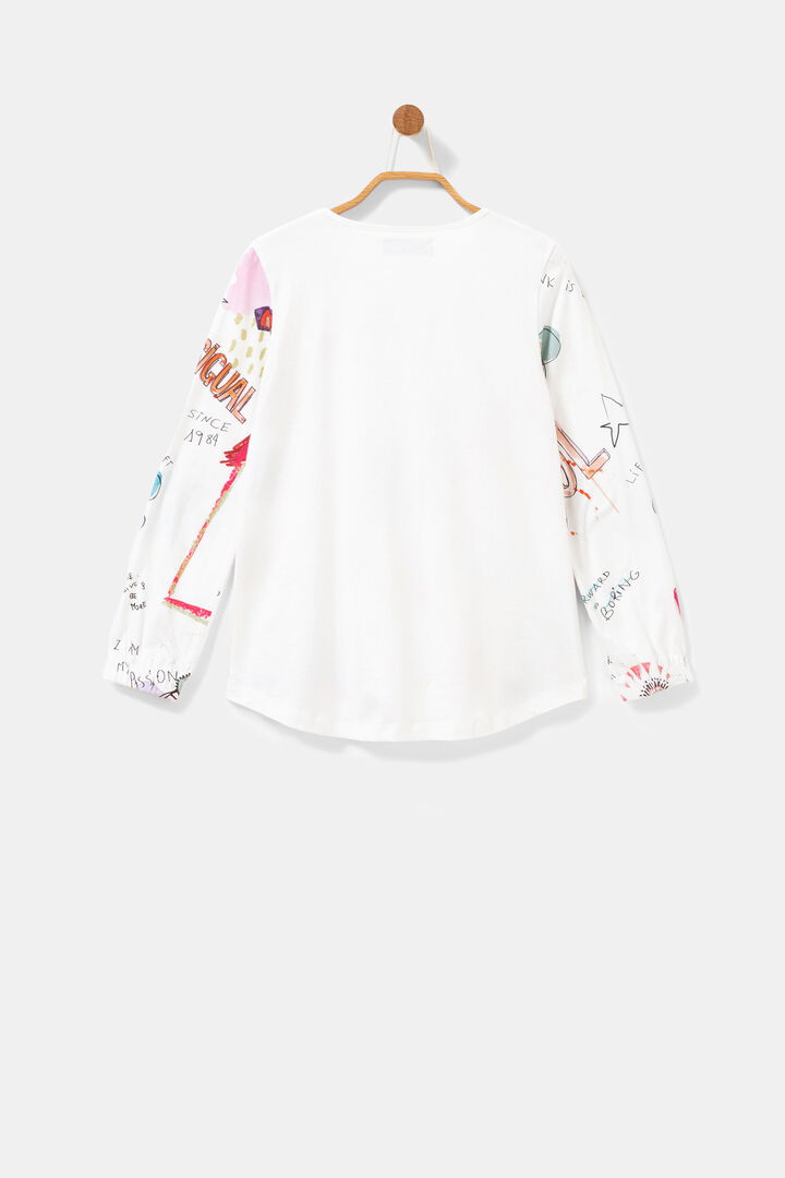 T-shirt algodão efeito 3D | Desigual
