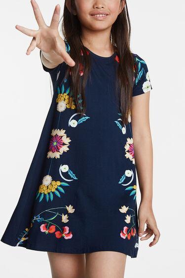 T Shirt Kleid Blumen Desigual Com