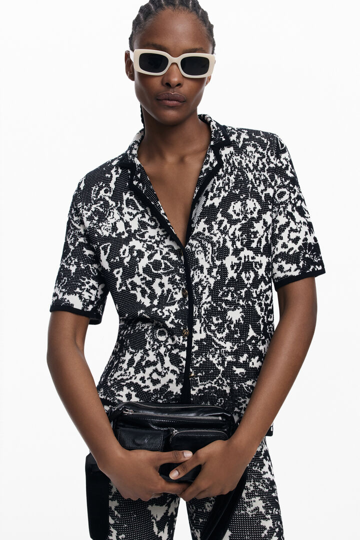 Bedrukt overhemd met korte mouwen | Desigual
