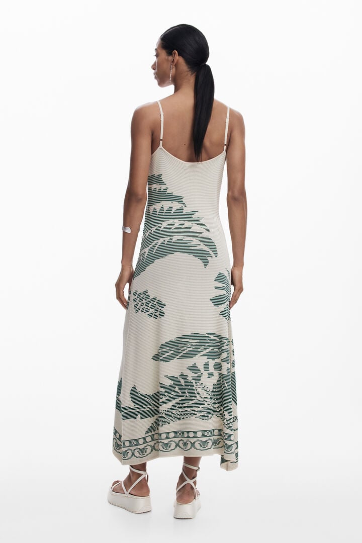 Vestido textura palmeras | Desigual