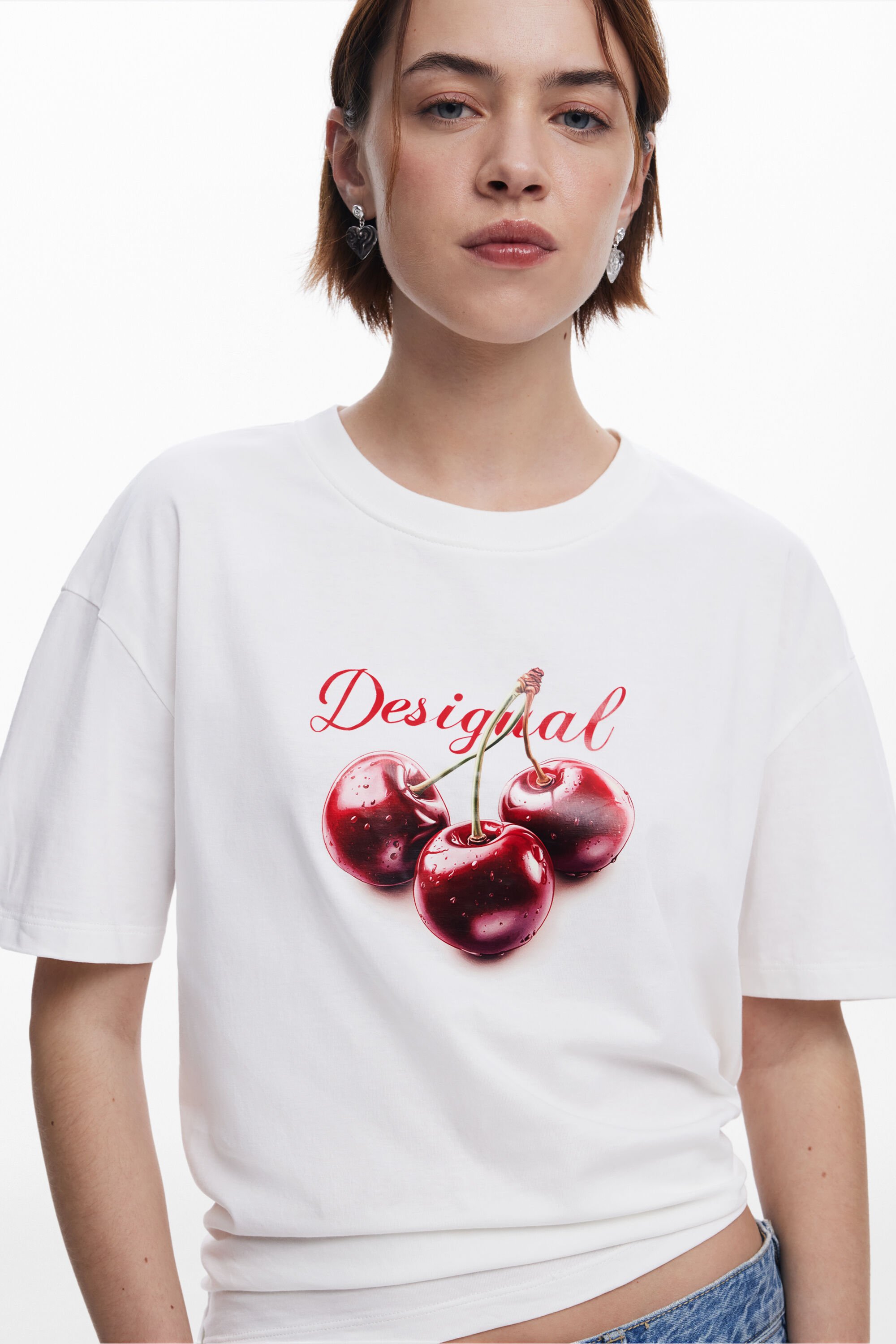Cherry logo T-shirt Women's I Desigual.com Cherry logo T-shirt Women's I Desigual.com