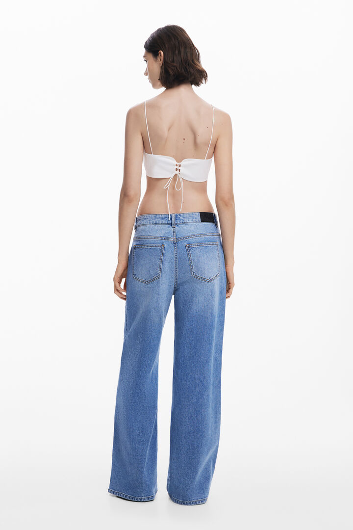 Tyler McGillivary Wide Leg floral jeans | Desigual