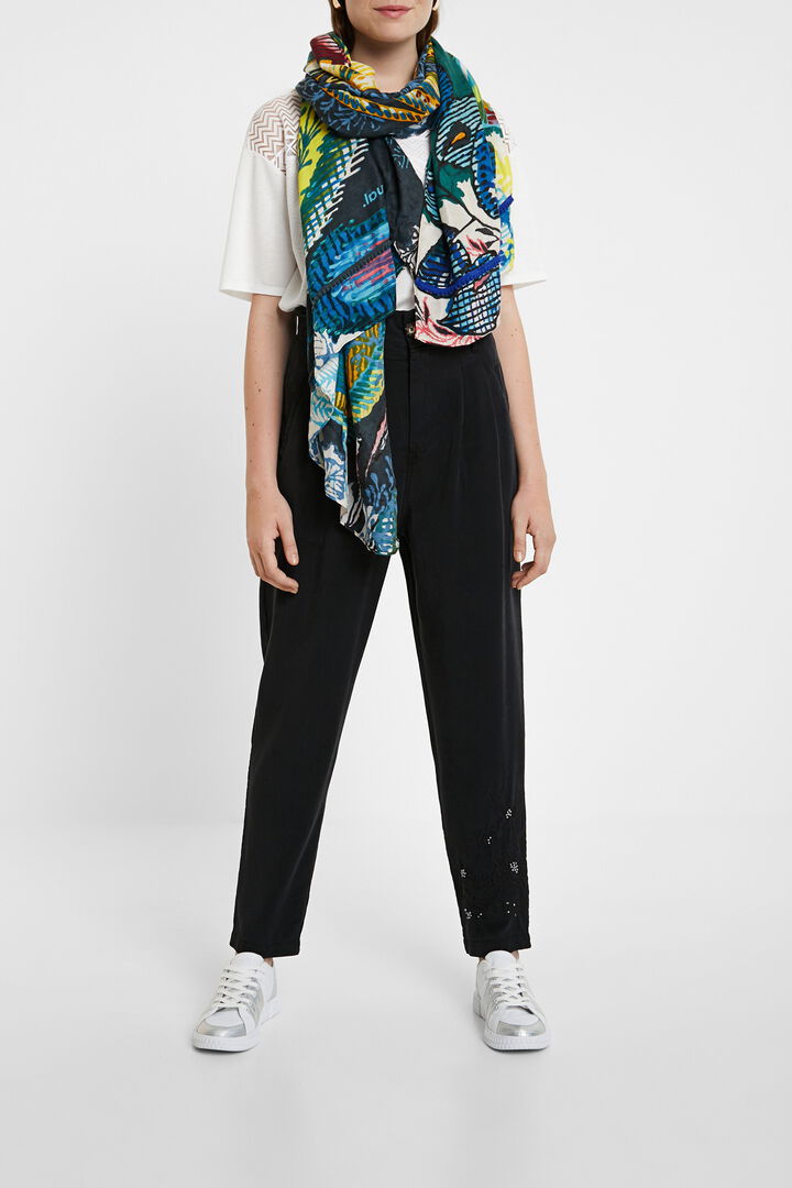 Foulard rettangolare floreale | Desigual