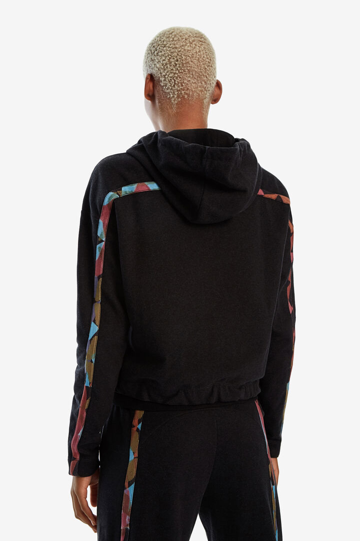 Sweatshirt with zipper and hood | Desigual