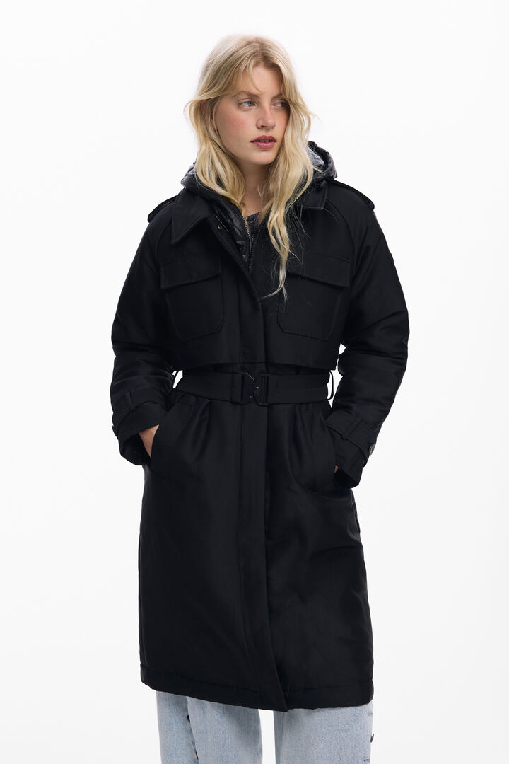 Manteau matelassé brillant | Desigual