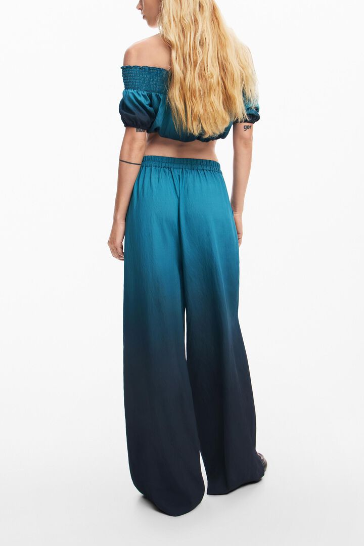 Loose gradient trousers | Desigual