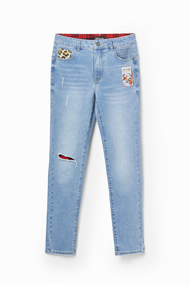 Vaqueros Slim push-up Mickey Mouse | Desigual