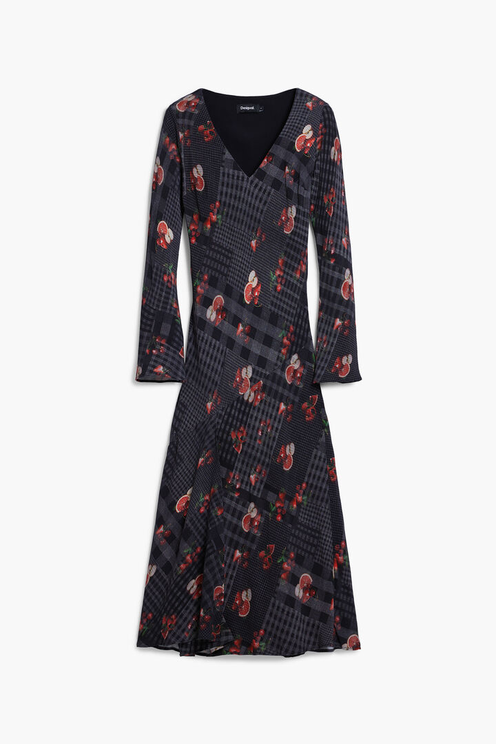 Robe midi à carreaux | Desigual