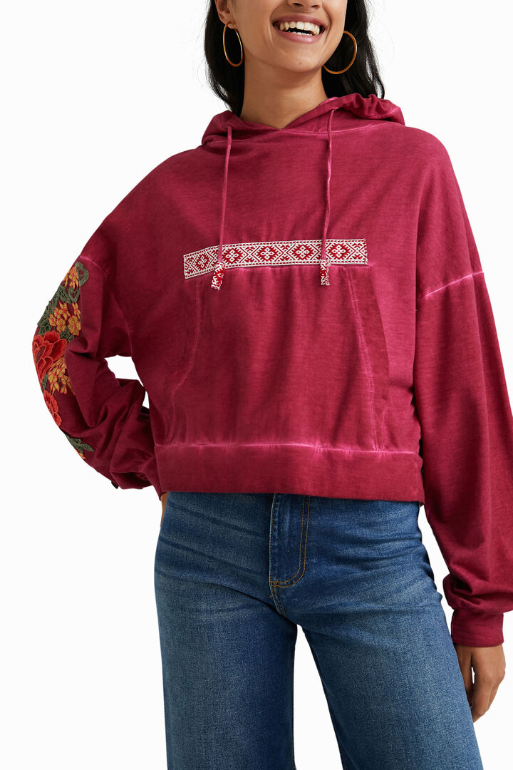 Sudadera corta canguro | Desigual