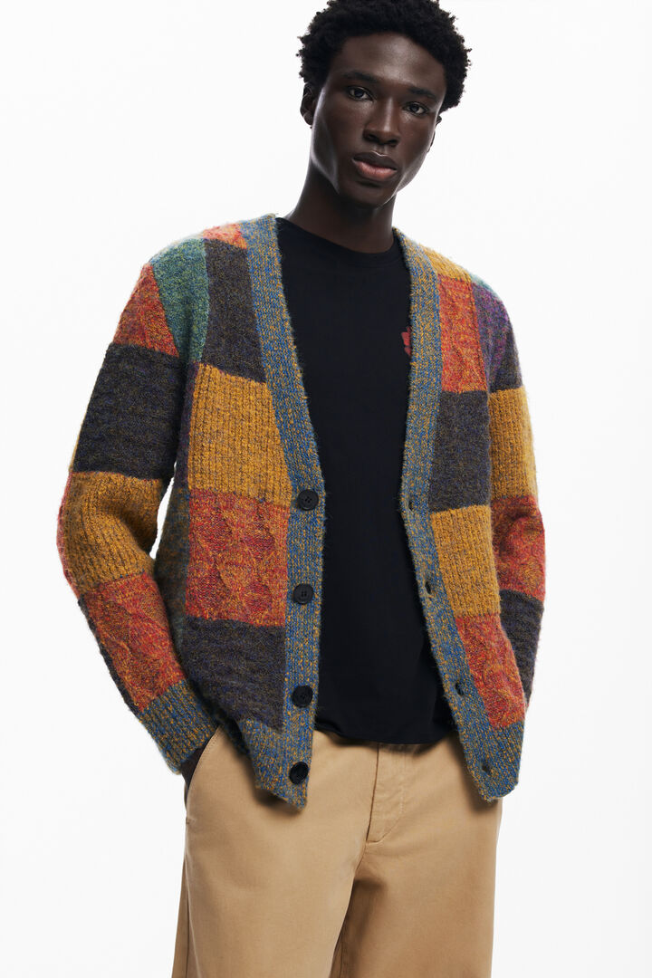 Checked cardigan | Desigual
