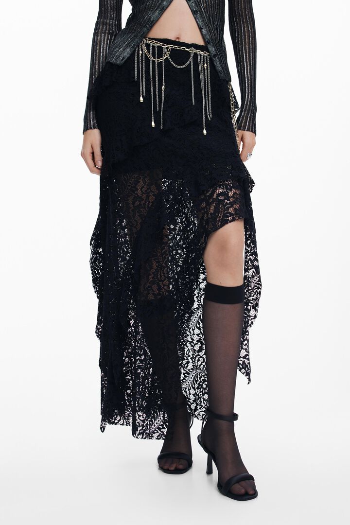 Falda de tubo encaje | Desigual