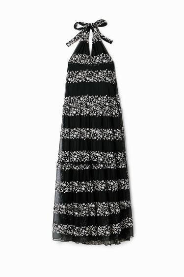 Vestido maxi bordados | Desigual