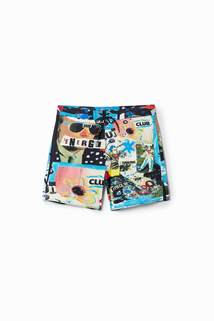 Costume da bagno acquerelli marini | Desigual