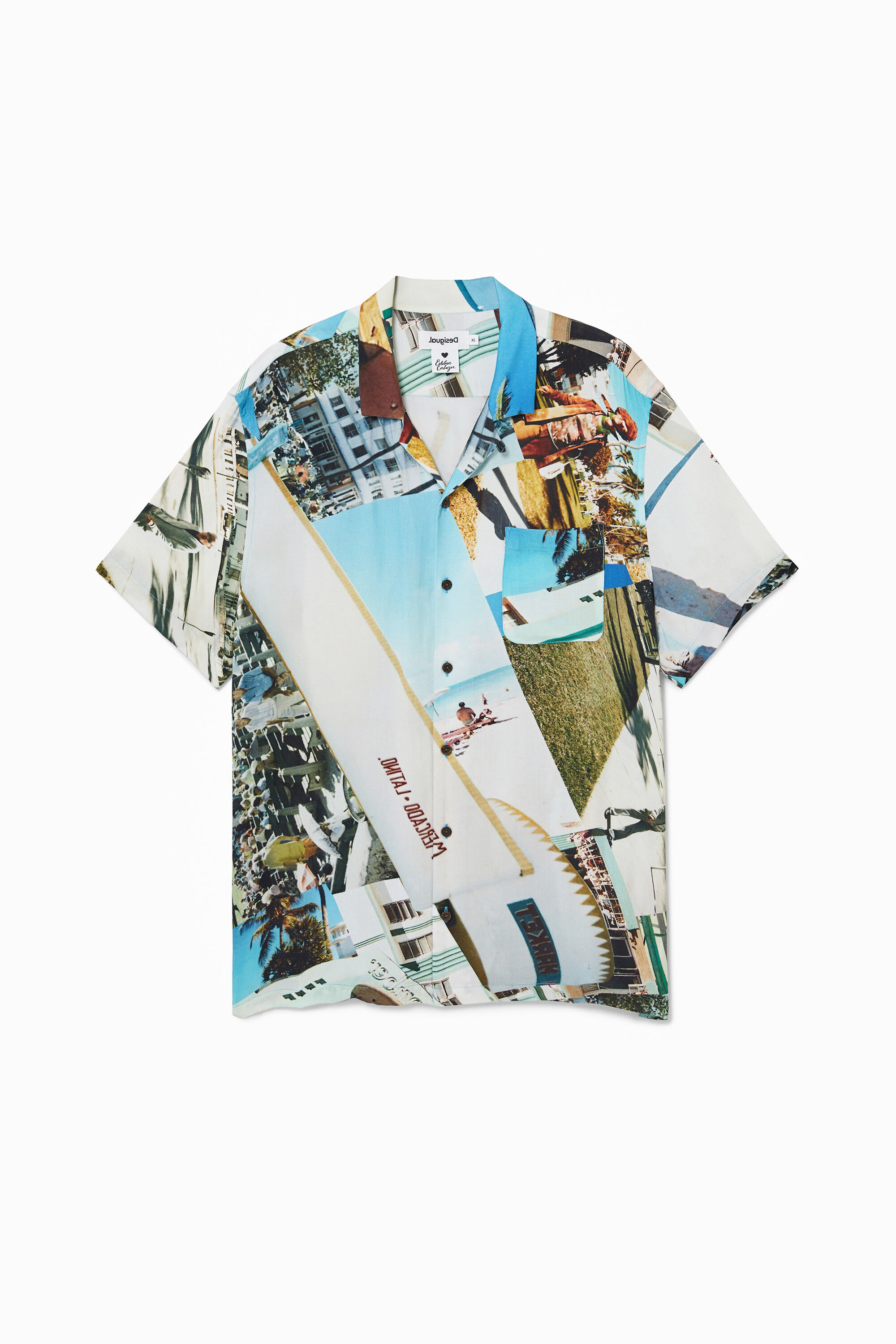 Camicia resort unisex South Beach - BLACK - M