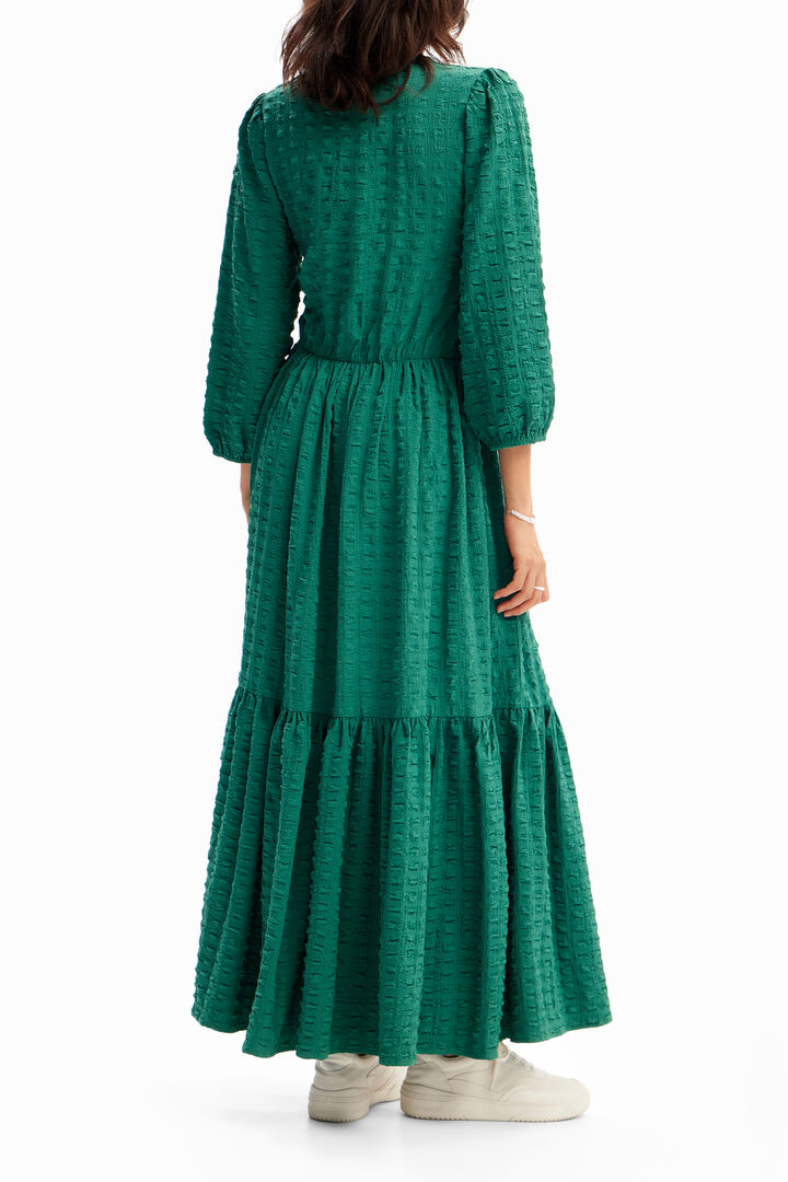 Textured long dress | Desigual