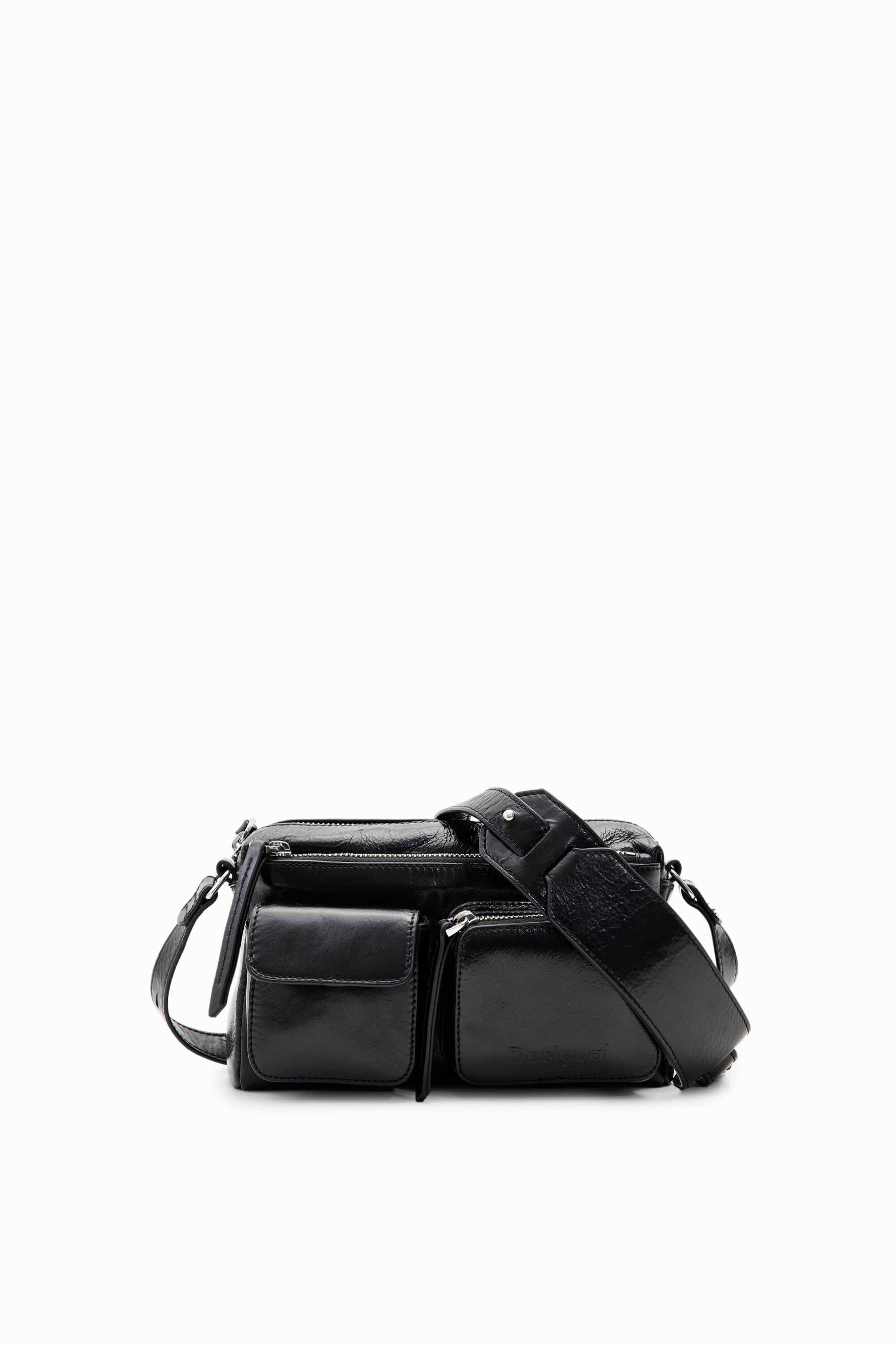 Leather Small Cross Body/sling bag Coruna - Black | Greenwood Leather