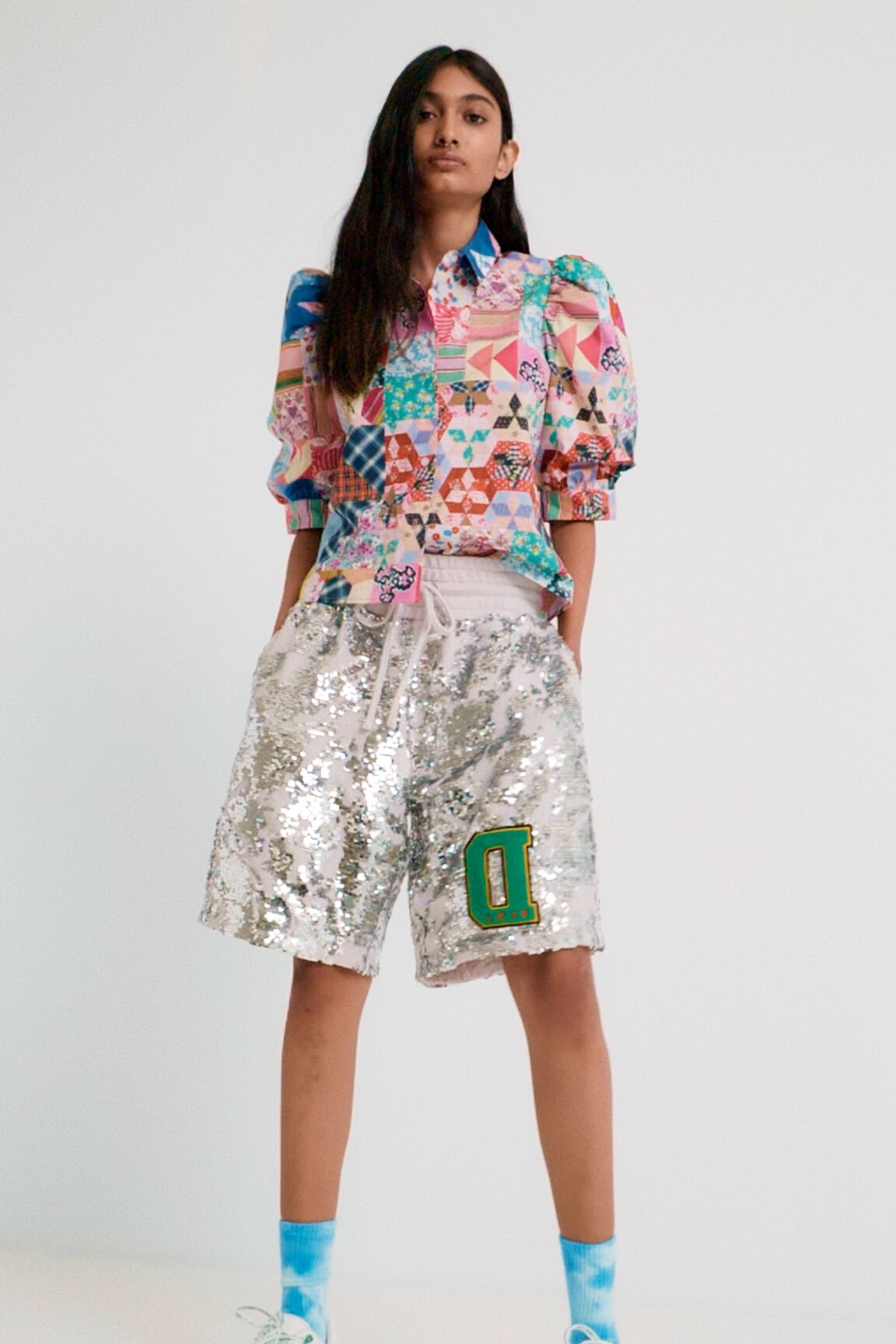 Pantaloni corti paillettes Johnson Hartig | Desigual.com