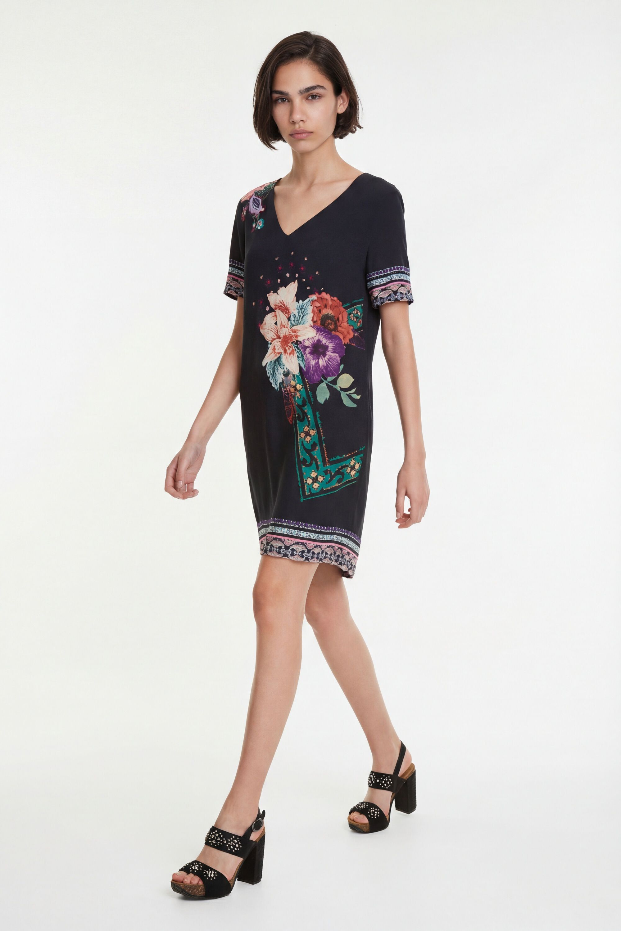 Vestido inspiración nórdica Barta - BLACK - 36