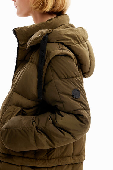 Abrigo padded desmontable | Desigual