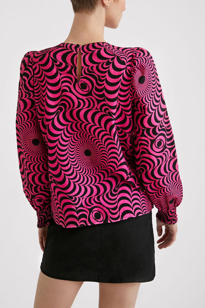 Psychedelic textured blouse | Desigual