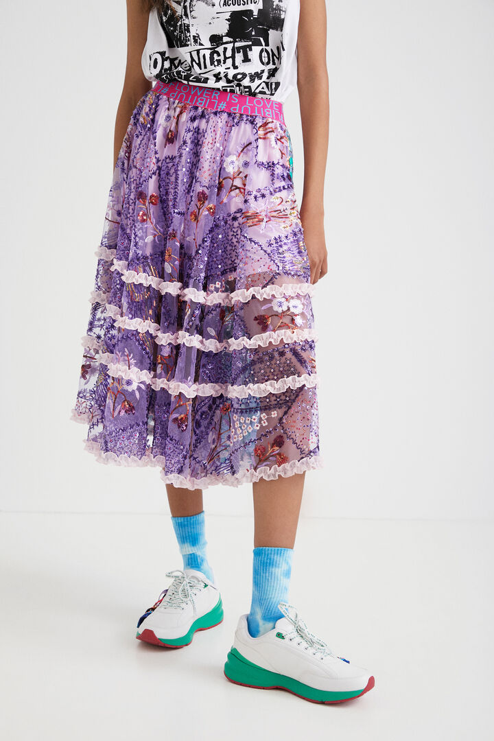 Johnson Hartig fantasy midi skirt | Desigual