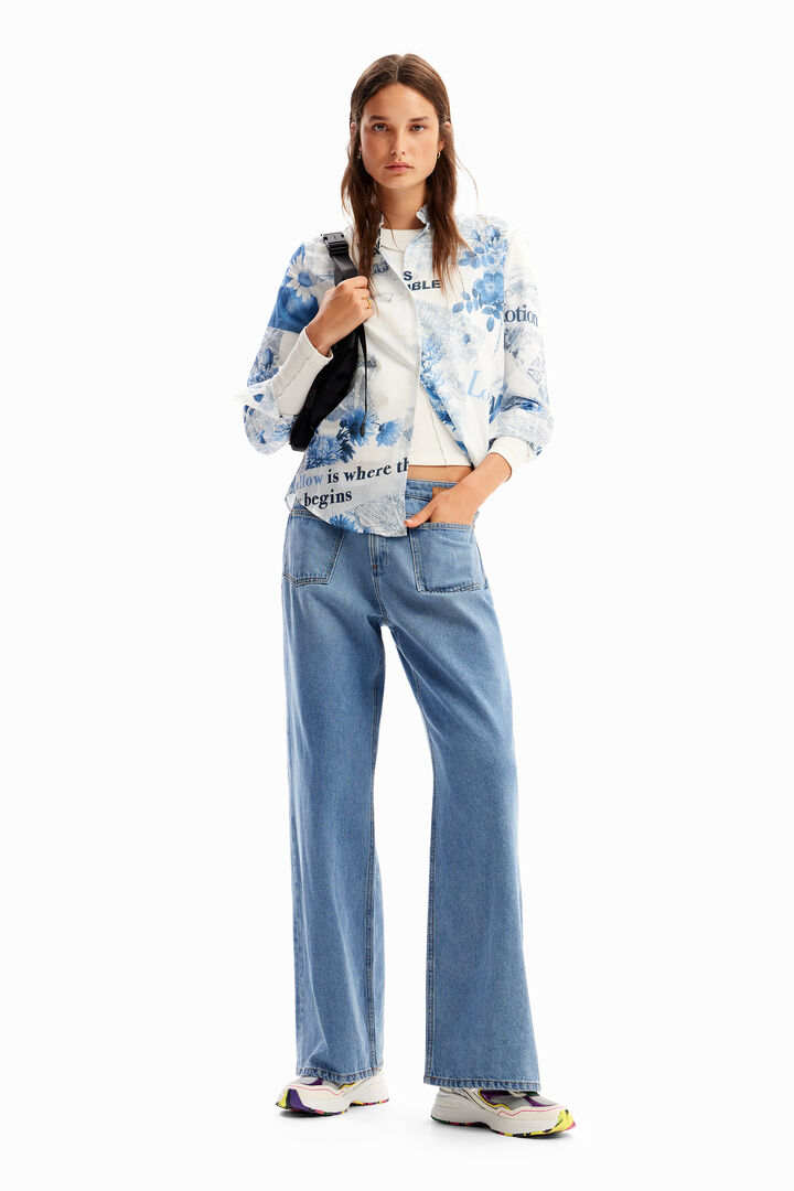 Camisa leve mapas | Desigual