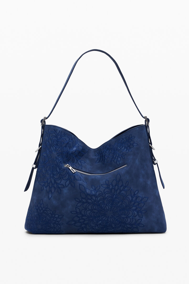 Mittlere Schultertasche mit Mandala-Prägung | Desigual