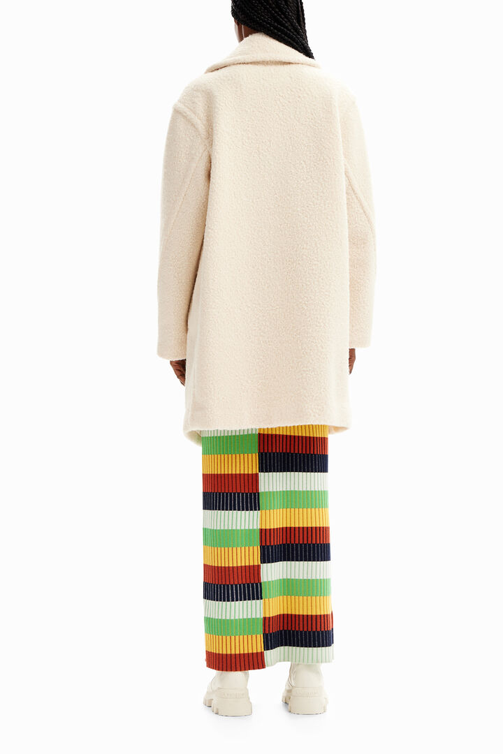 Manteau croisé bouclé | Desigual