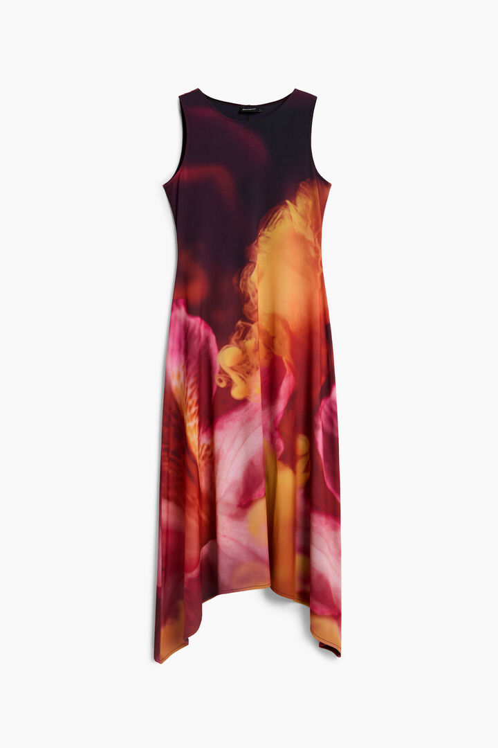 Asymmetric sleeveless dress
