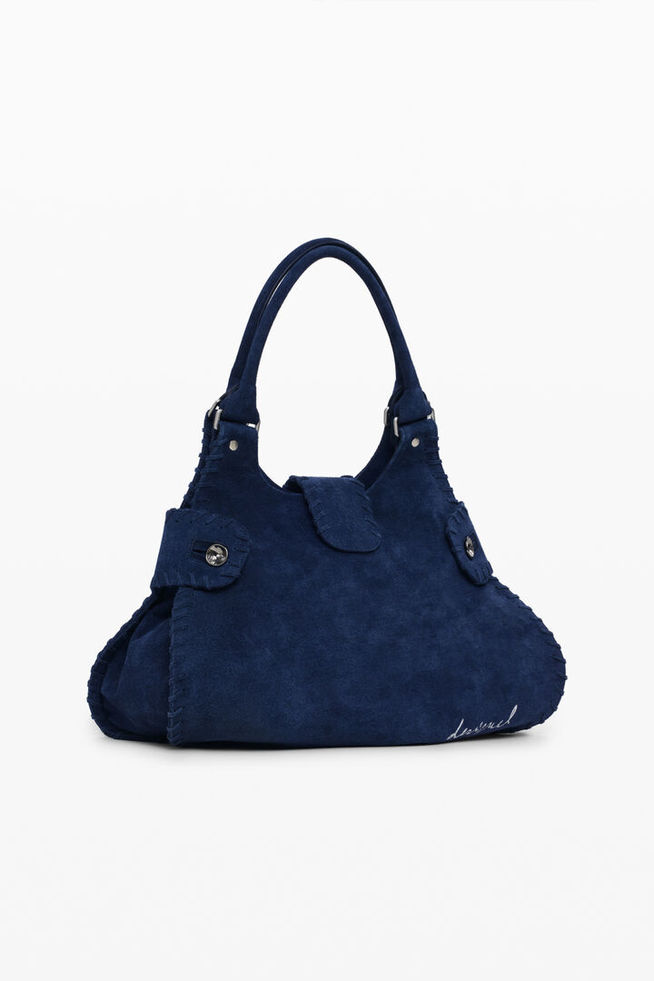 Small woven leather bag | Desigual