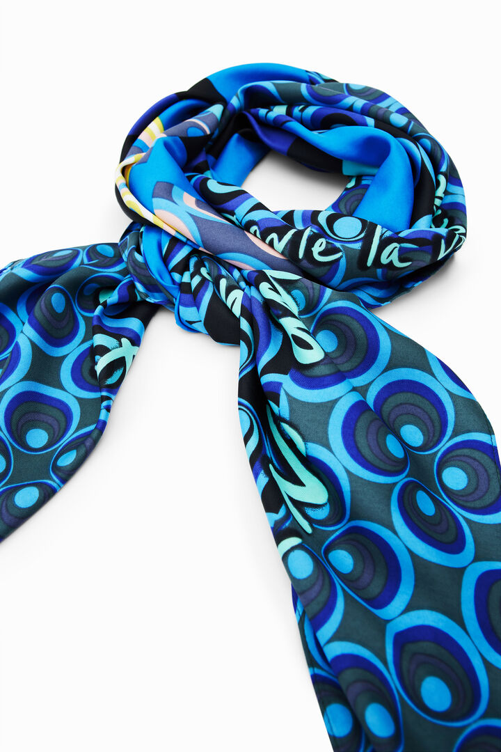 XL square geometric foulard | Desigual