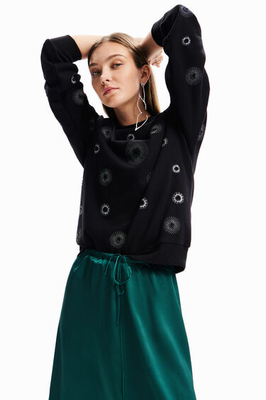 Sweat-shirt broderies géométriques | Desigual