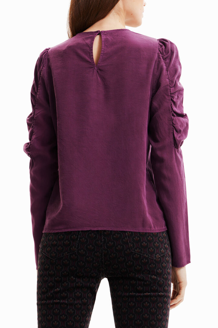 Blusa mangas abullonadas corazón | Desigual