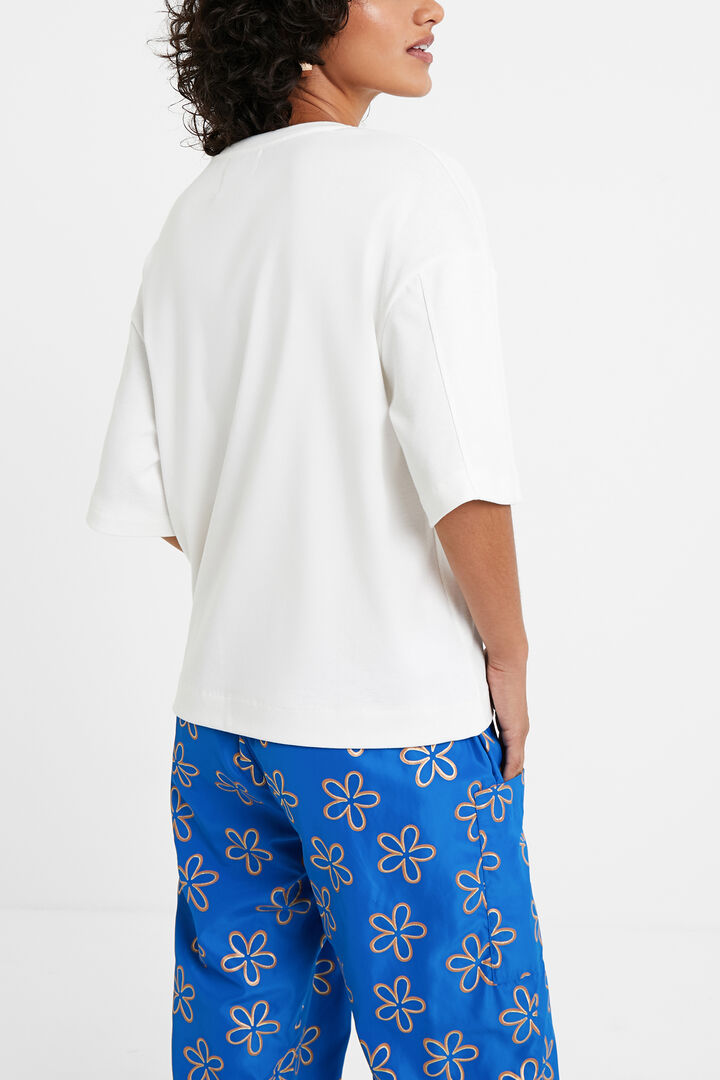 T-shirt pocket flowers | Desigual