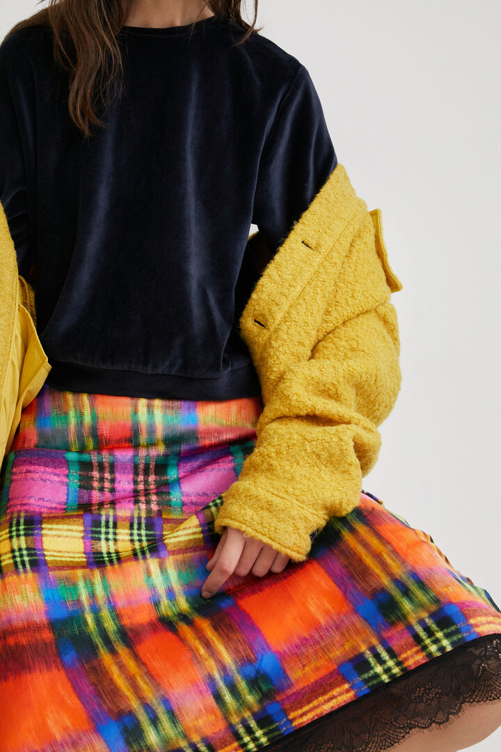 Slim midi skirt tartan | Desigual