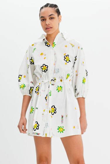 Vestit curt camiser il·lustracions | Desigual